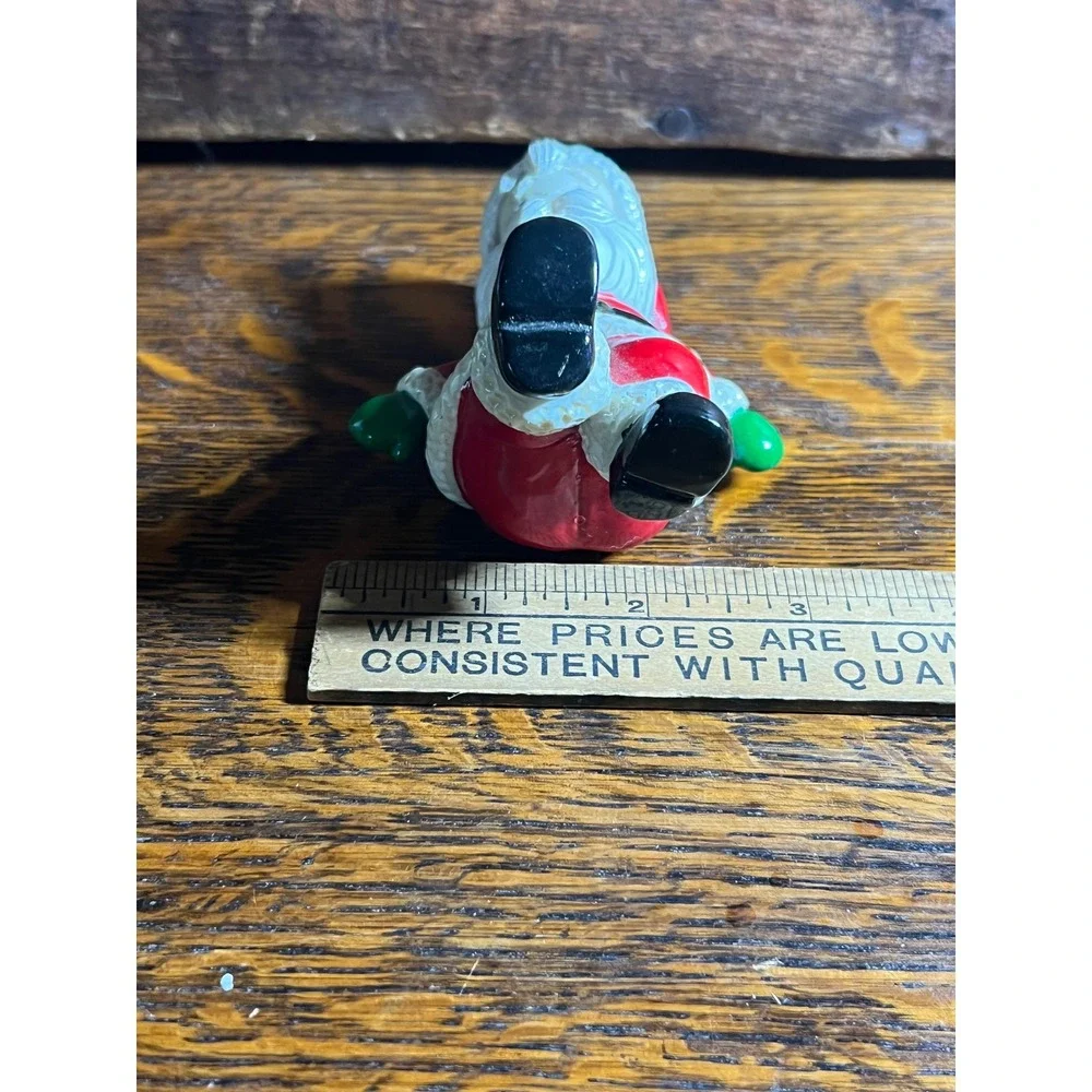 Vintage 1985 George Good Santa Claus Figurine Reclining Christmas Decor 3 Inch